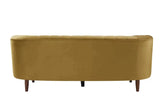 Millephri Olive Yellow Velvet Sofa Model LV00163 By ACME Furniture